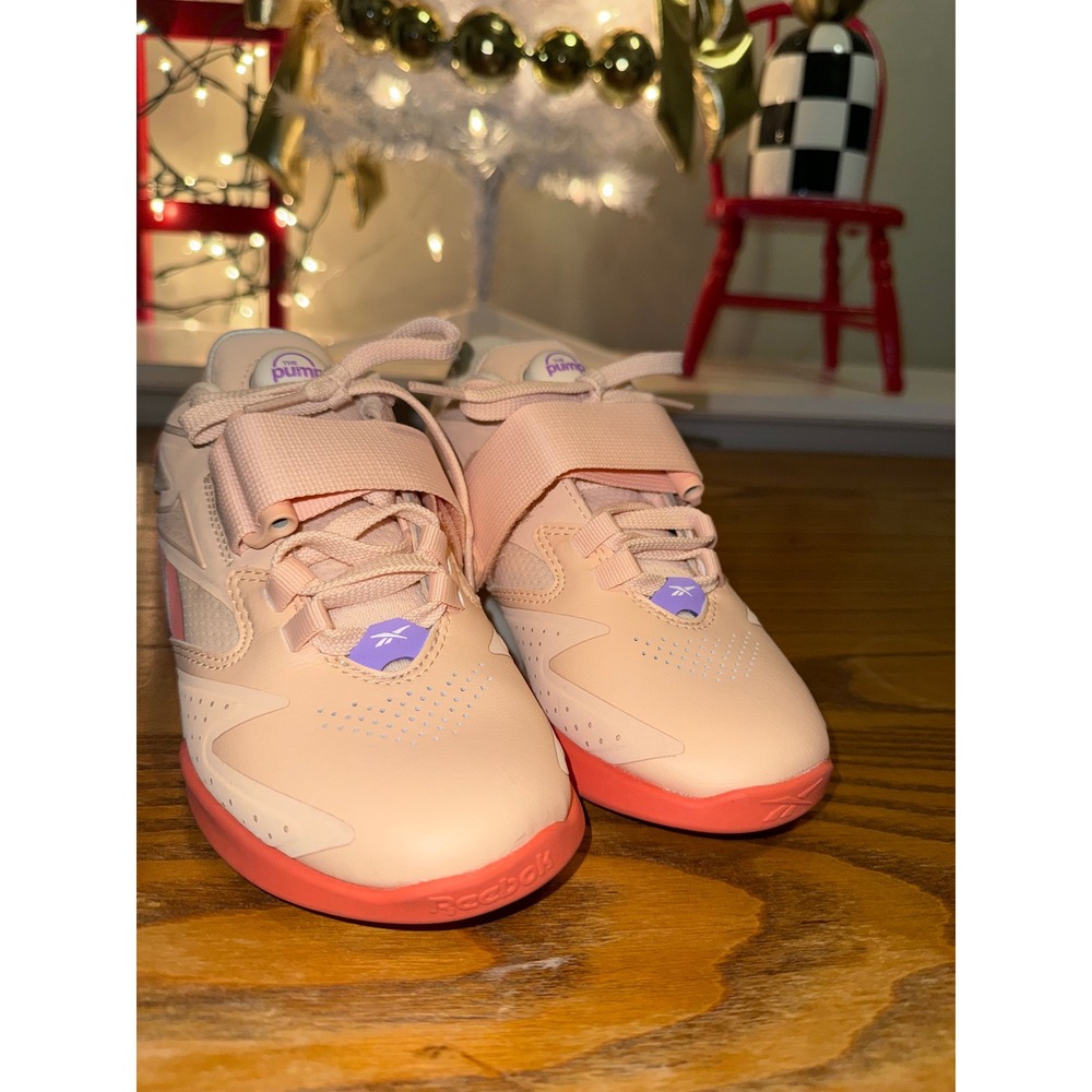Reebok Pump Legacy Lift‎ lll Rise Up Women's Pink Orange Athletic Shoes Sz 5